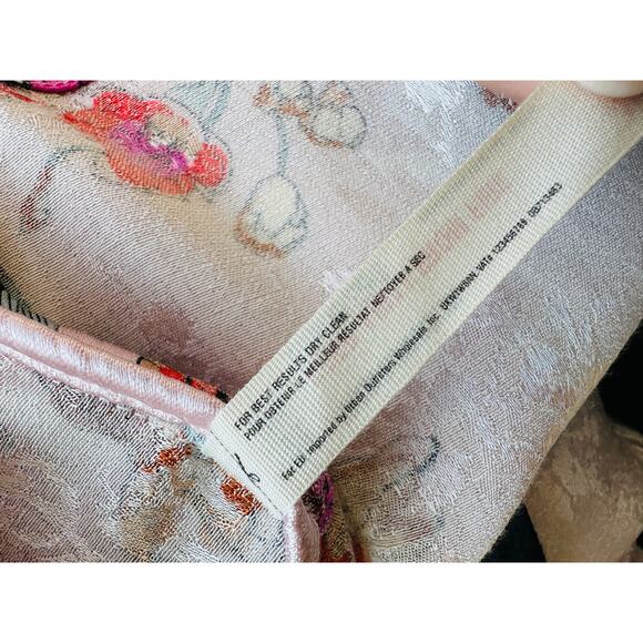 Free People Intimately Pale Pink Cream Multicolor Floral Kimono Bathrobe XS - Picture 13 of 15